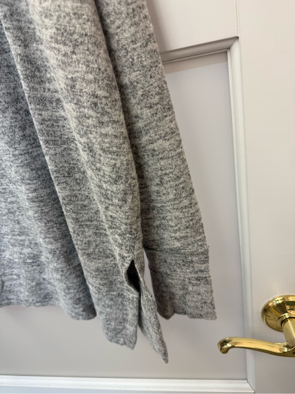Cozy Cowl-Neck Knit Sweater Set in Light Gray - Picture 6 of 9